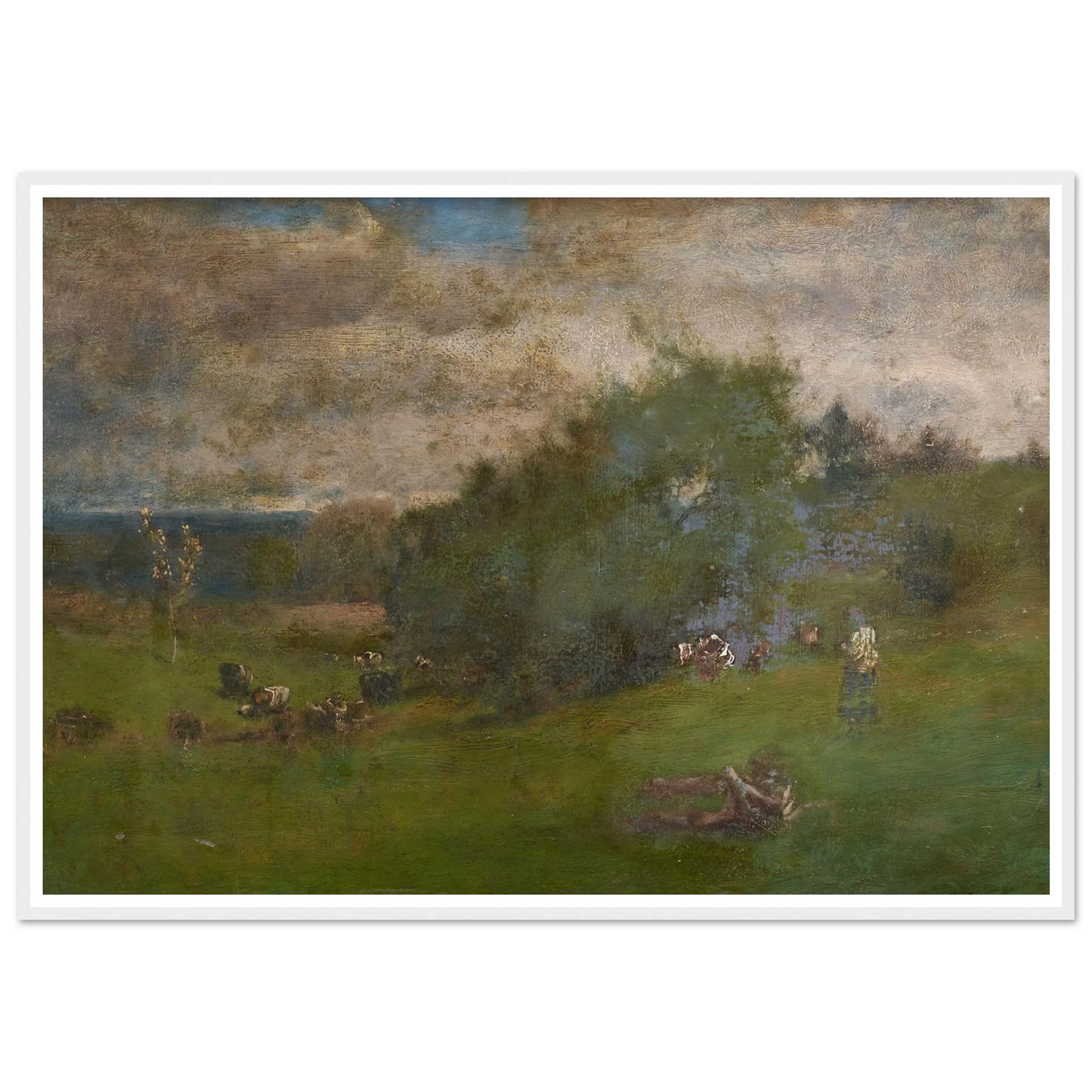 Montclair (1881) Art Print | George Inness - Framed Poster - 30x40 cm / 12x16″ - Black frame