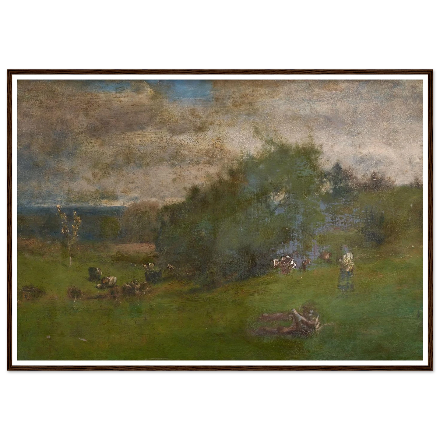 Montclair (1881) Art Print | George Inness - Framed Poster - 30x40 cm / 12x16″ - Black frame
