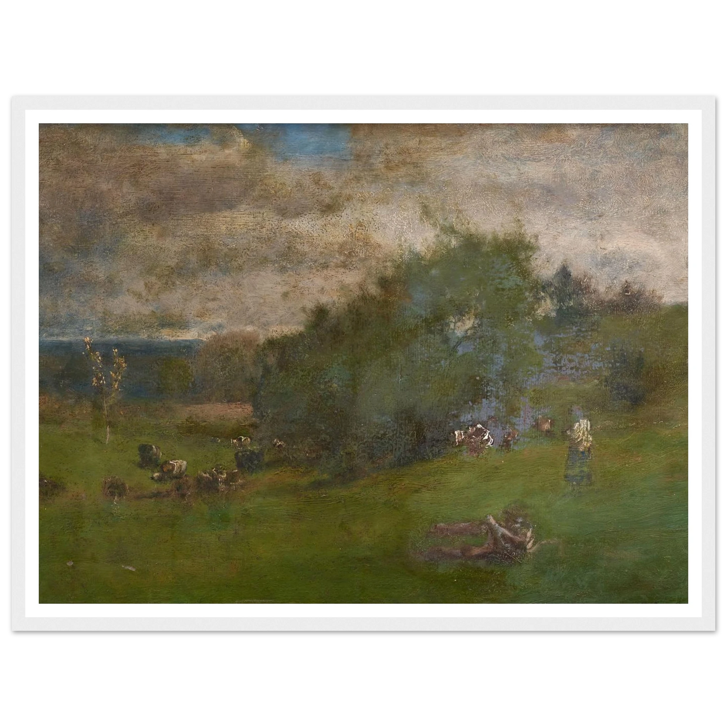 Montclair (1881) Art Print | George Inness - Framed Poster - 30x40 cm / 12x16″ - Black frame