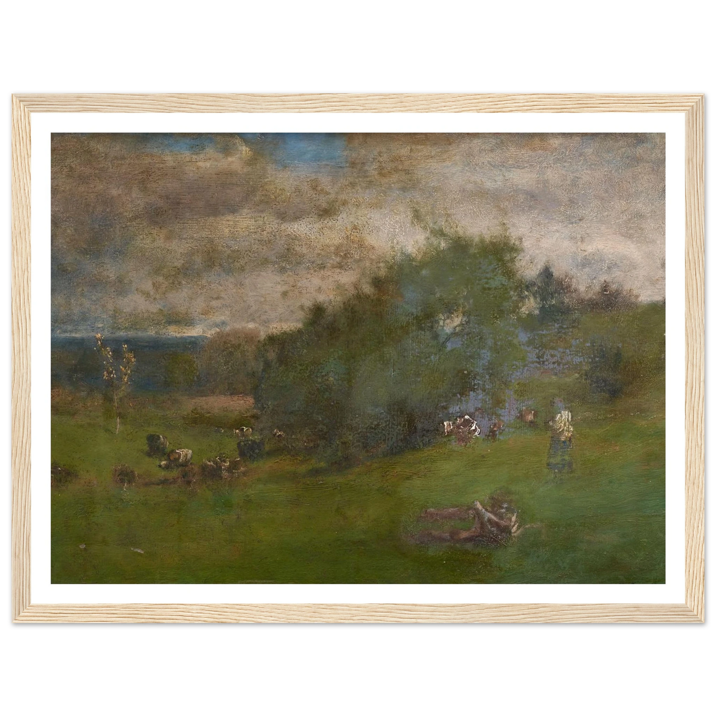 Montclair (1881) Art Print | George Inness - Framed Poster - 30x40 cm / 12x16″ - Black frame