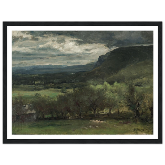 Montclair, New Jersey (c. 1878) Art Print | George Inness - Framed Poster - 30x40 cm / 12x16″ - Black frame
