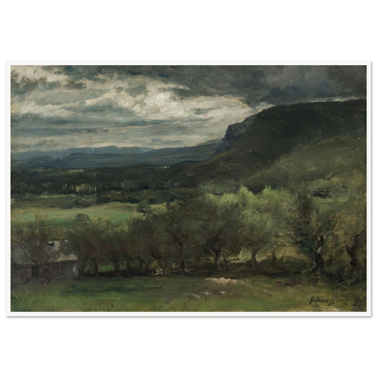 Montclair, New Jersey (c. 1878) Art Print | George Inness - Framed Poster - 30x40 cm / 12x16″ - Black frame
