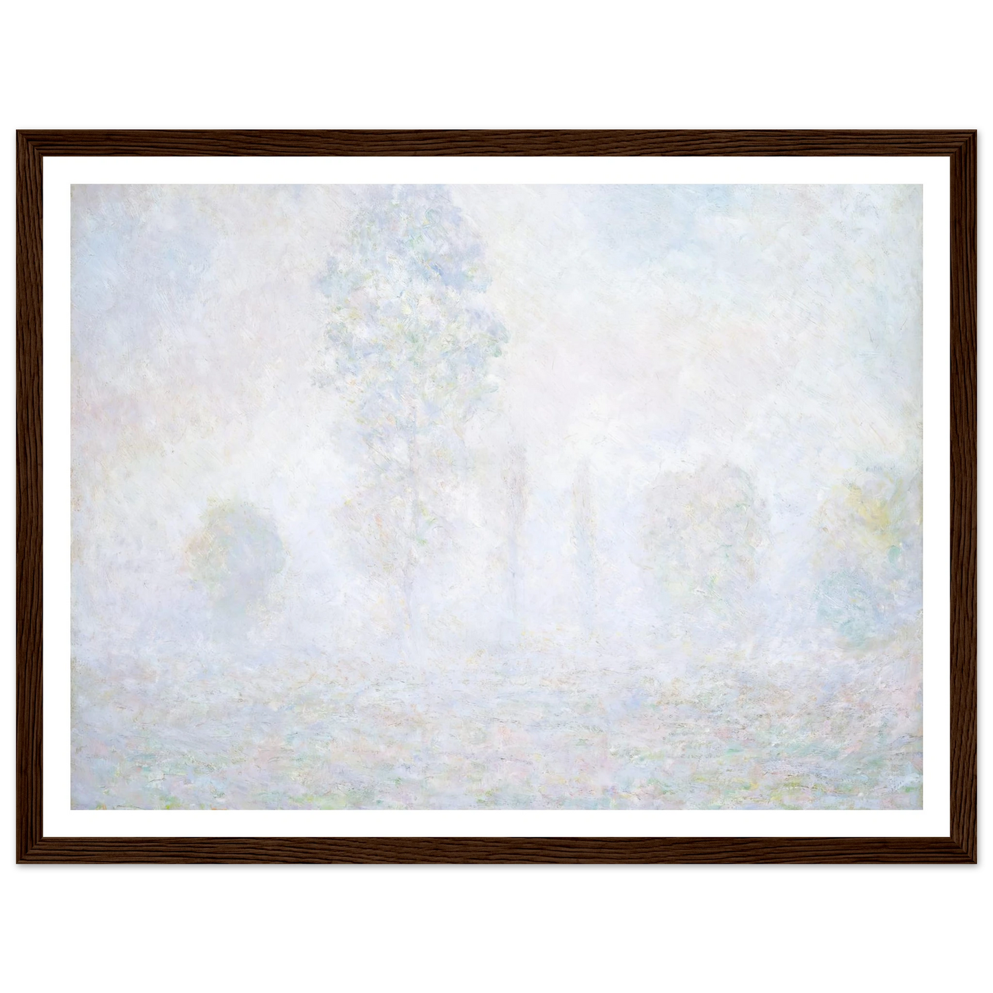 Morning Haze (1888) Art Print | Claude Monet - Framed Poster - 30x40 cm / 12x16″ - Black frame