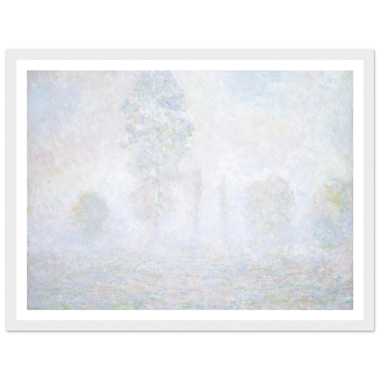 Morning Haze (1888) Art Print | Claude Monet - Framed Poster - 30x40 cm / 12x16″ - Black frame
