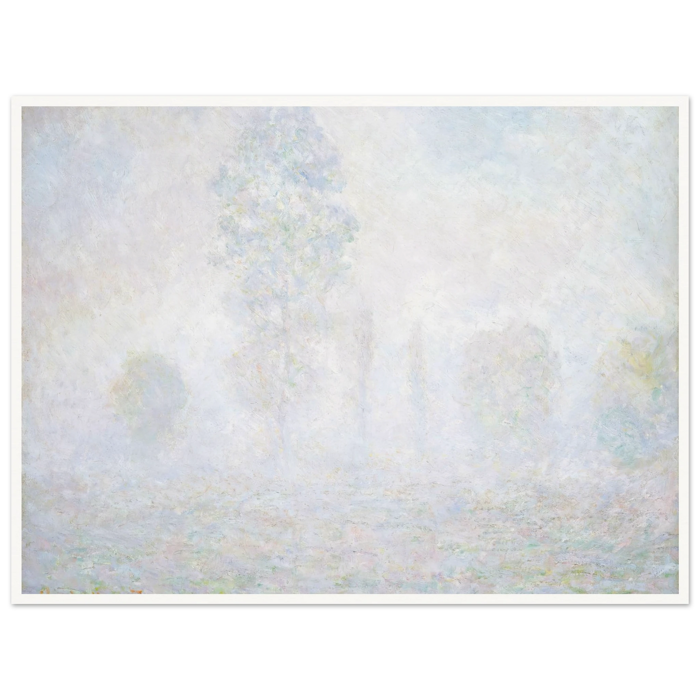 Morning Haze (1888) Art Print | Claude Monet - Framed Poster - 30x40 cm / 12x16″ - Black frame