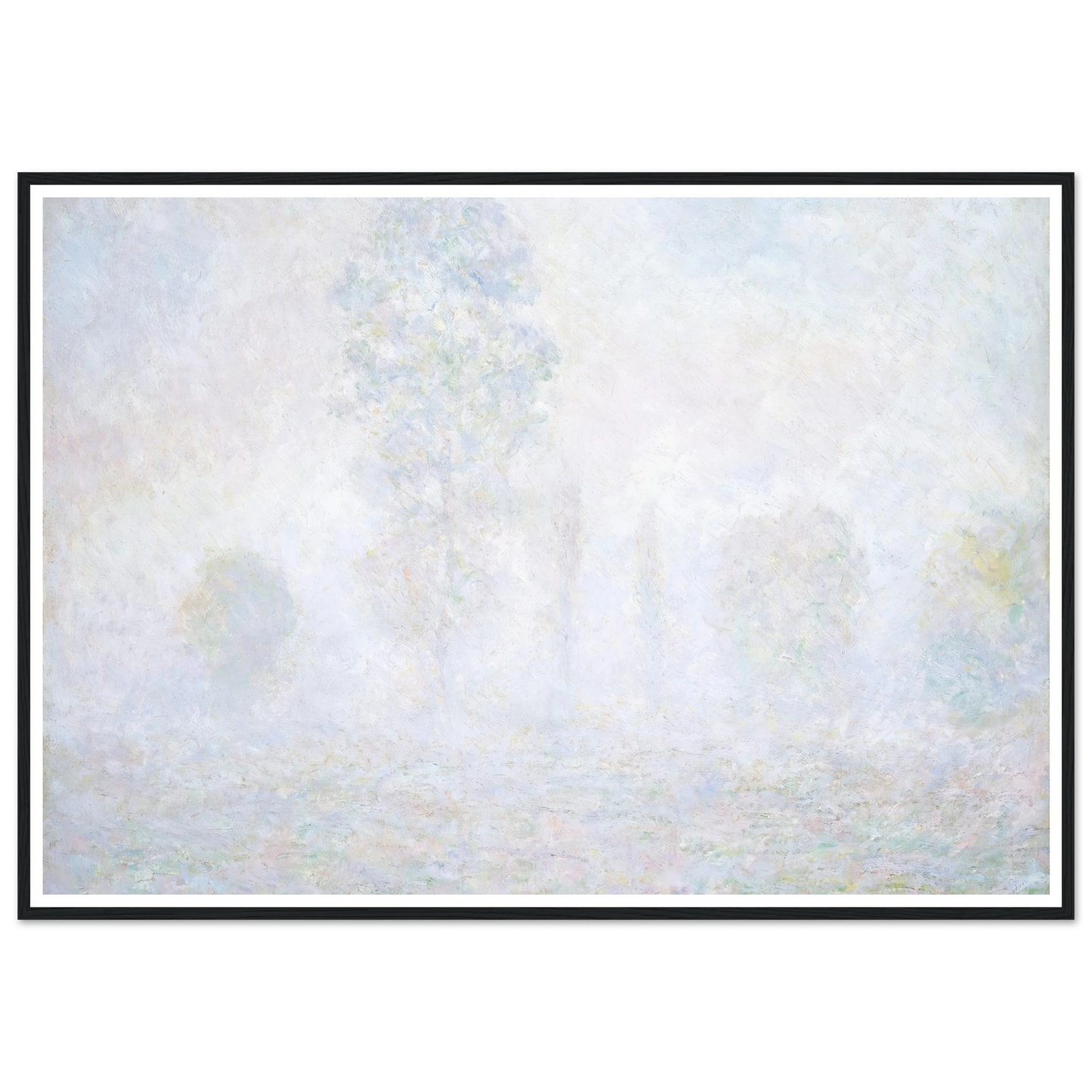 Morning Haze (1888) Art Print | Claude Monet - Framed Poster - 30x40 cm / 12x16″ - Black frame