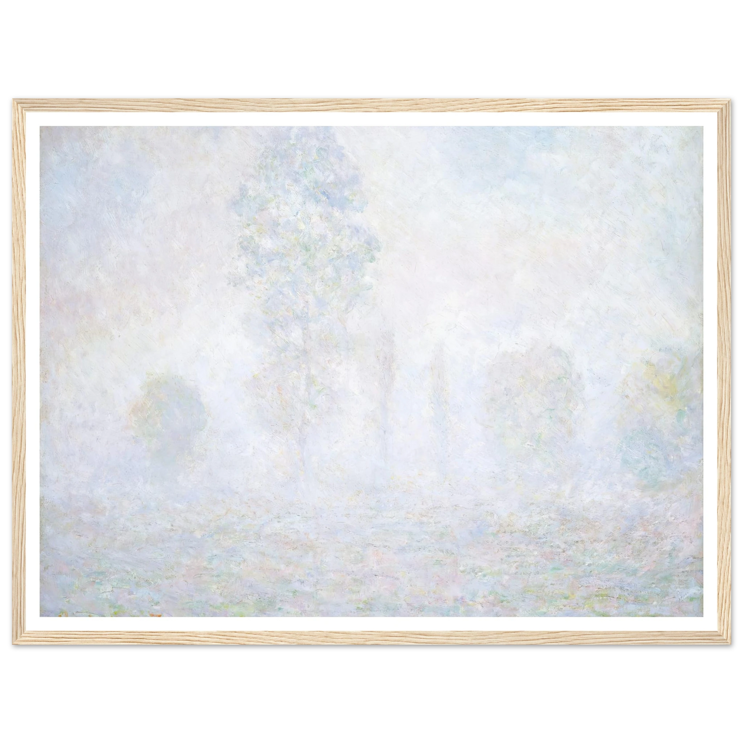 Morning Haze (1888) Art Print | Claude Monet - Framed Poster - 30x40 cm / 12x16″ - Black frame