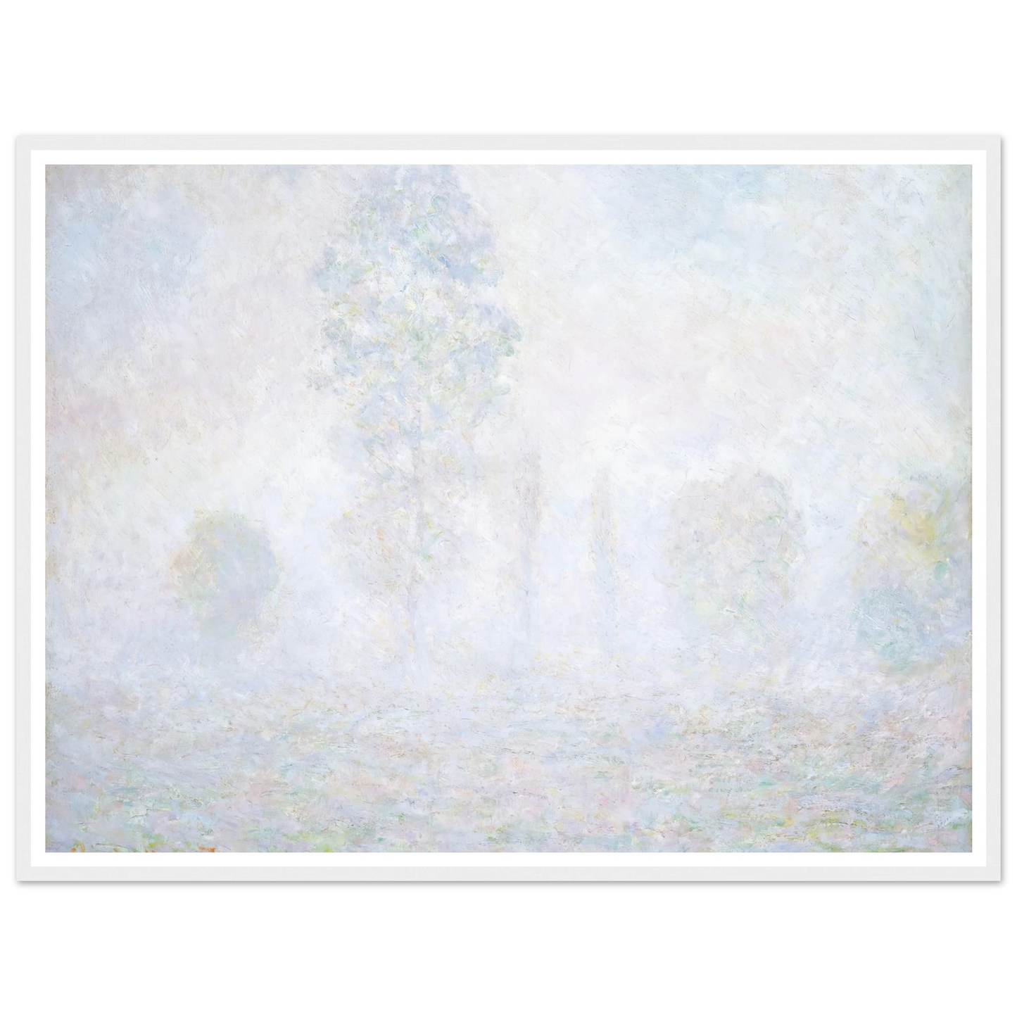 Morning Haze (1888) Art Print | Claude Monet - Framed Poster - 30x40 cm / 12x16″ - Black frame
