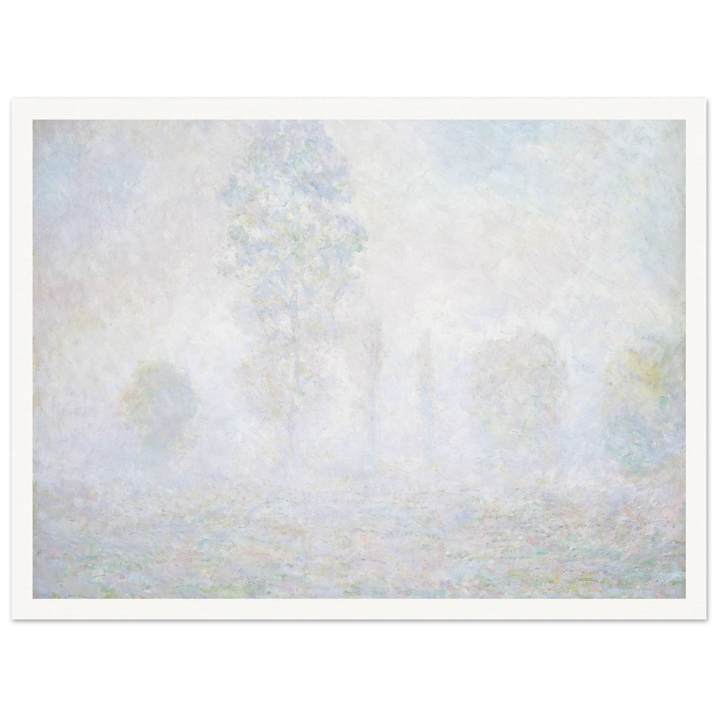 Morning Haze (1888) Art Print | Claude Monet - Framed Poster - 30x40 cm / 12x16″ - Black frame