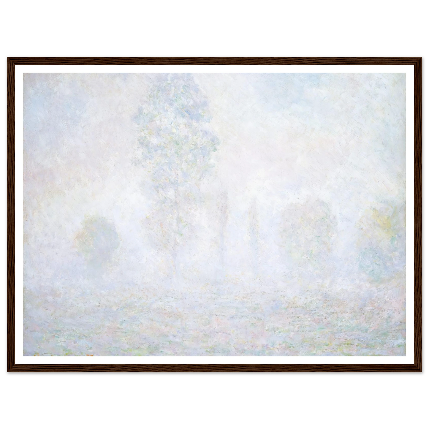 Morning Haze (1888) Art Print | Claude Monet - Framed Poster - 30x40 cm / 12x16″ - Black frame