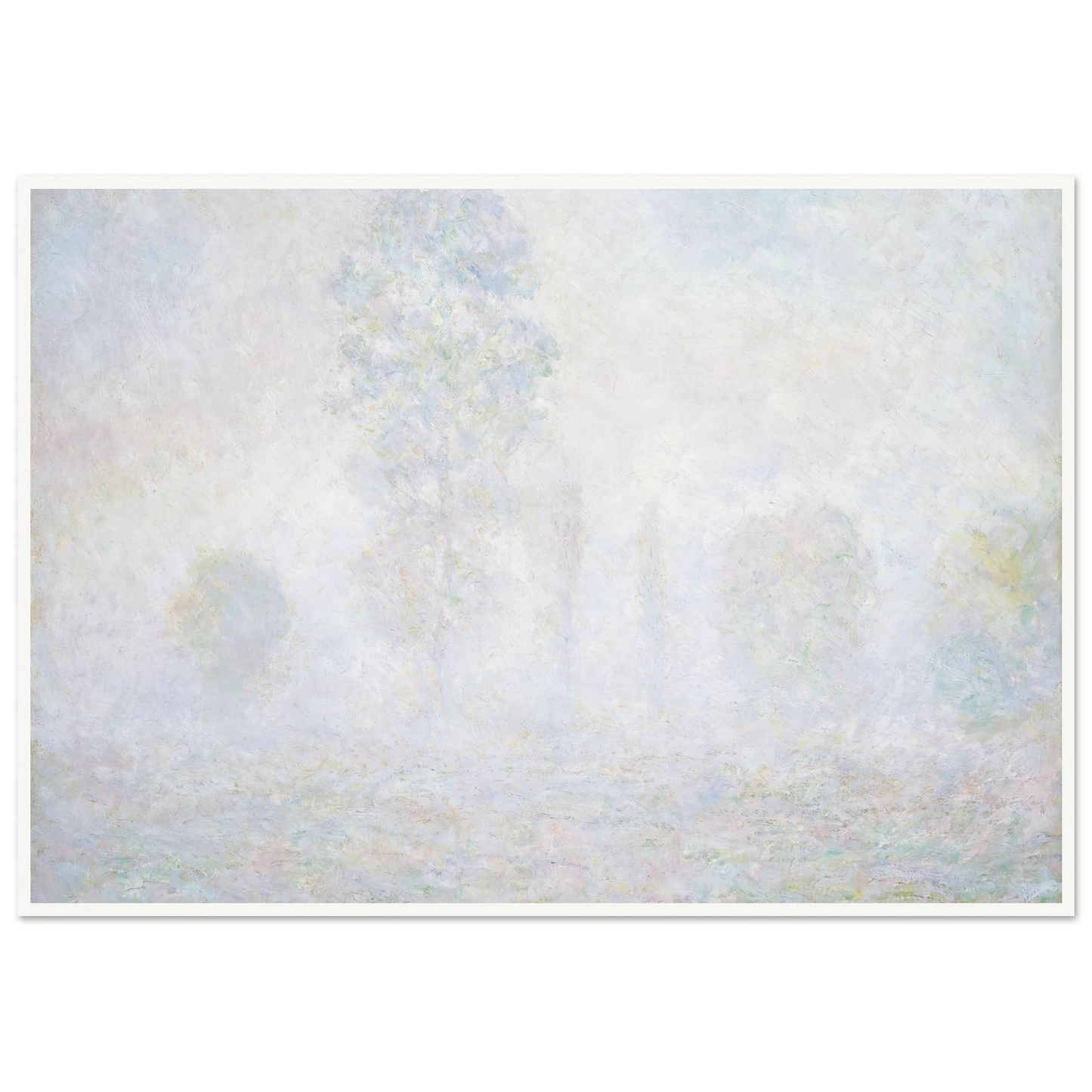 Morning Haze (1888) Art Print | Claude Monet - Framed Poster - 30x40 cm / 12x16″ - Black frame