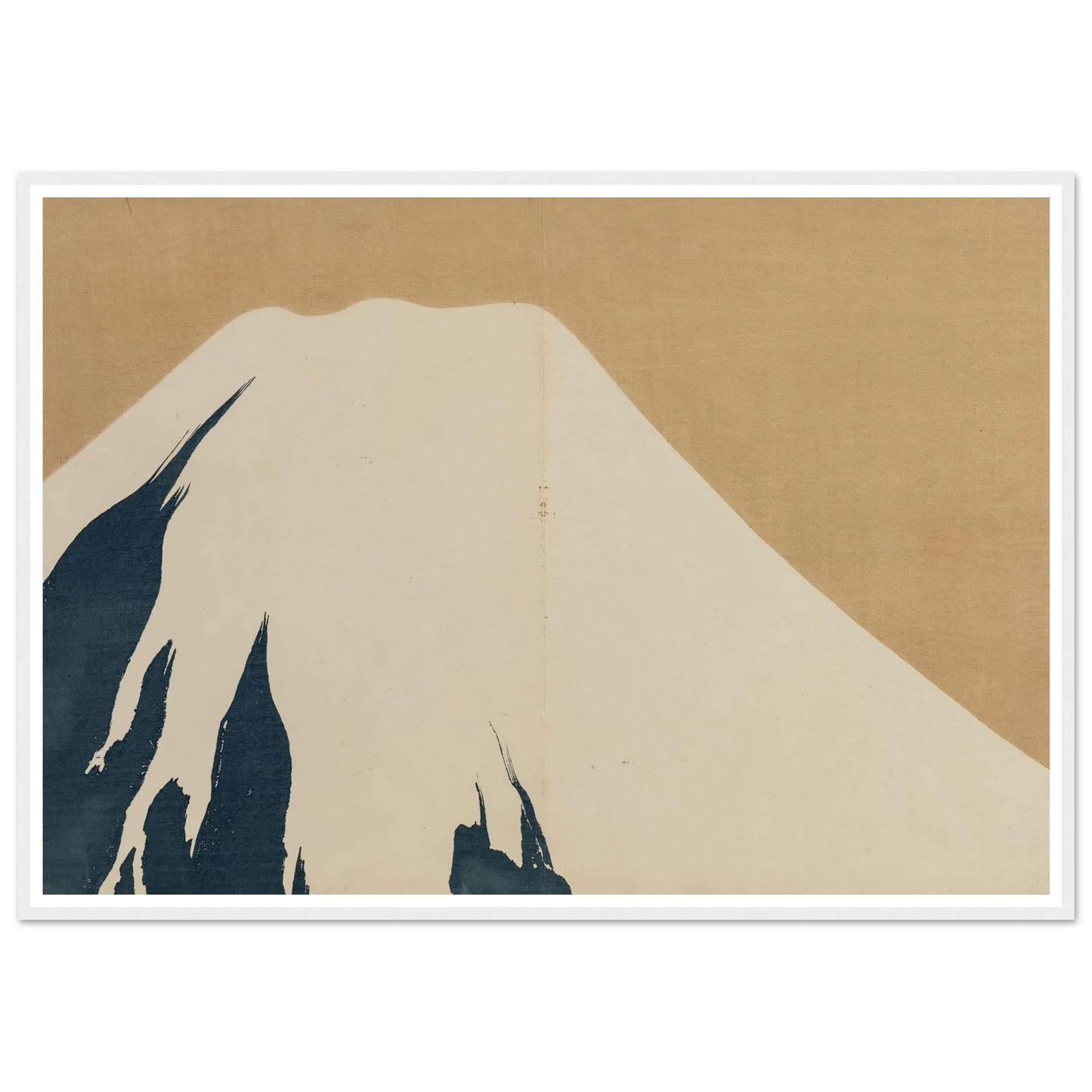Mount Fuji (Fuji) (1909-1910) Art Print | Kamisaka Sekka - Framed Poster - 30x40 cm / 12x16″ - Black frame