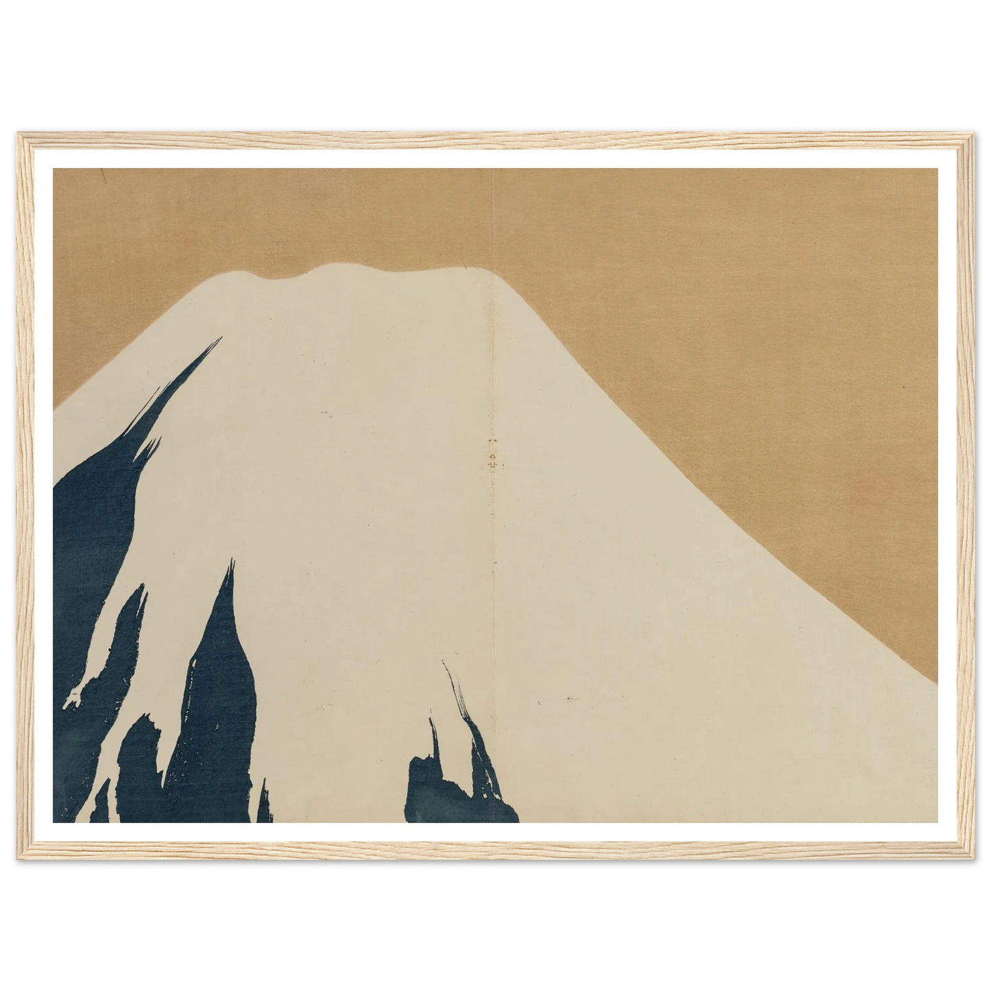 Mount Fuji (Fuji) (1909-1910) Art Print | Kamisaka Sekka - Framed Poster - 30x40 cm / 12x16″ - Black frame