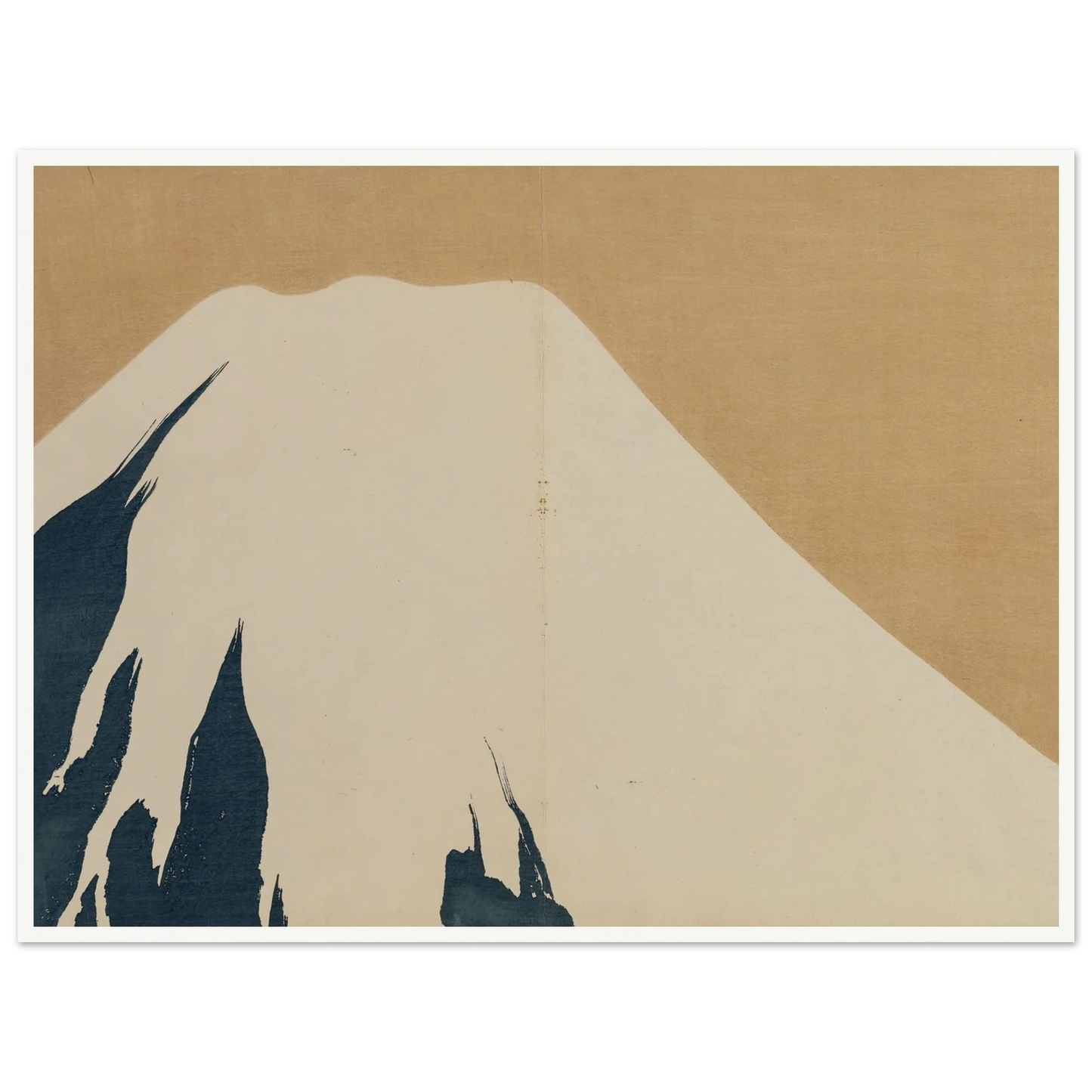 Mount Fuji (Fuji) (1909-1910) Art Print | Kamisaka Sekka - Framed Poster - 30x40 cm / 12x16″ - Black frame