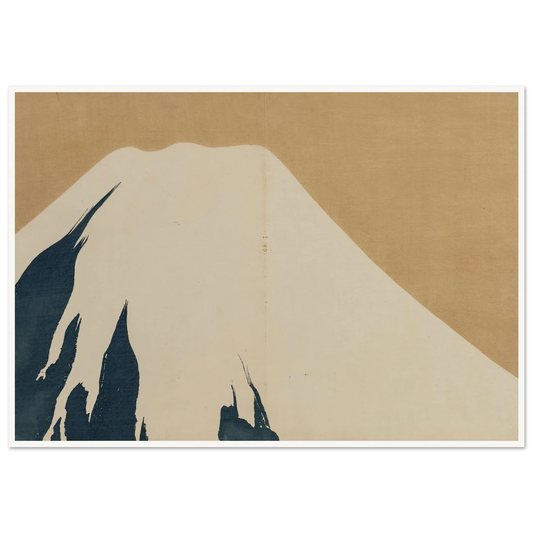 Mount Fuji (Fuji) (1909-1910) Art Print | Kamisaka Sekka - Framed Poster - 30x40 cm / 12x16″ - Black frame