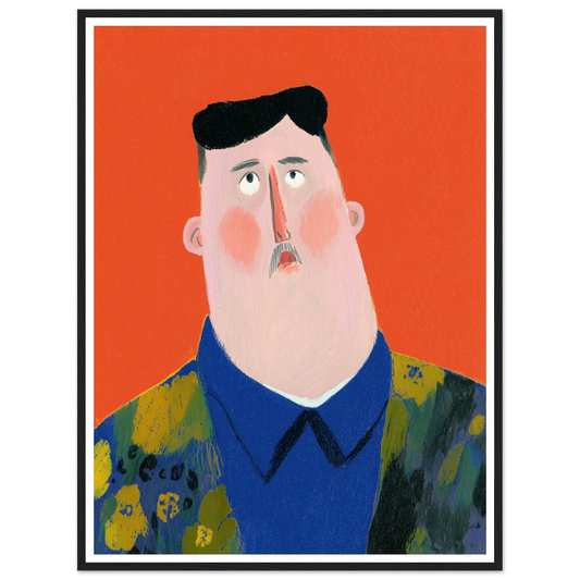 Mr. Kim - Framed Poster - 30x40 cm / 12x16″ - Black frame