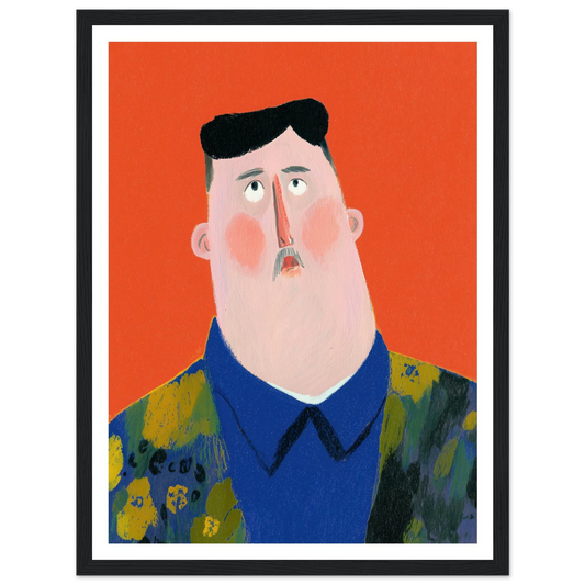 Mr. Kim - Framed Poster - 30x40 cm / 12x16″ - Black frame
