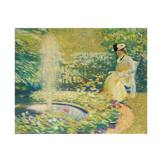 Mrs Hale in the garden Puzzle | Philip Leslie Hale - - 252 pcs (Horizontal) - 
