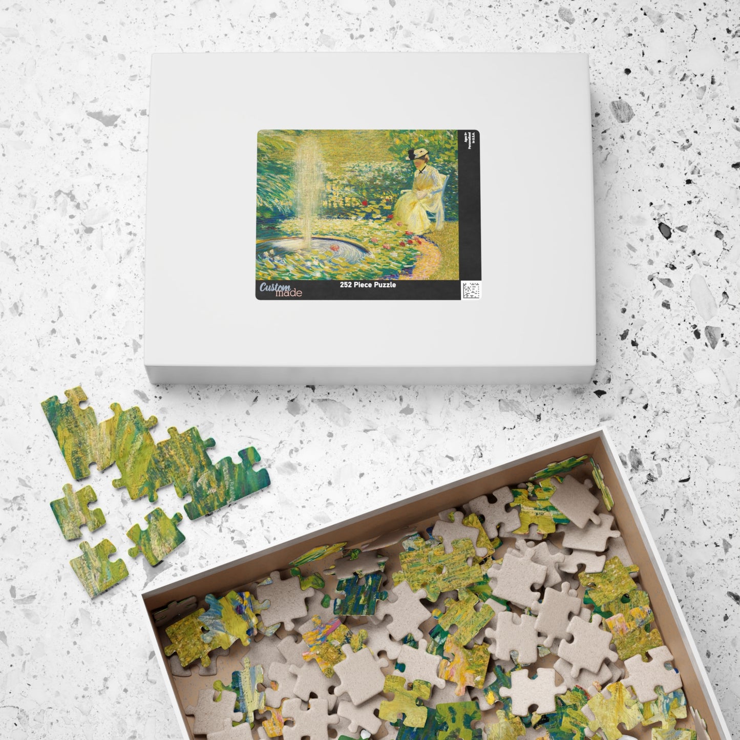 Mrs Hale in the garden Puzzle | Philip Leslie Hale - - 252 pcs (Horizontal) - 