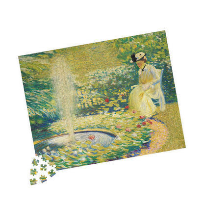 Mrs Hale in the garden Puzzle | Philip Leslie Hale - - 252 pcs (Horizontal) - 