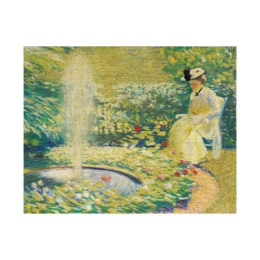 Mrs Hale in the garden Puzzle | Philip Leslie Hale - - 252 pcs (Horizontal) - 