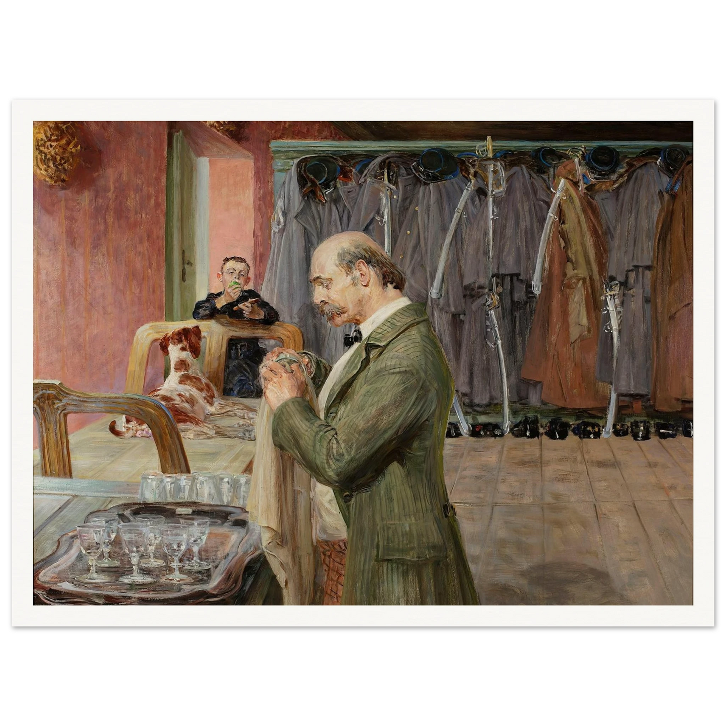 My life – central section of the triptych (1911-1912) Art Print | Jacek Malczewski - Framed Poster - 30x40 cm / 12x16″ - Black frame