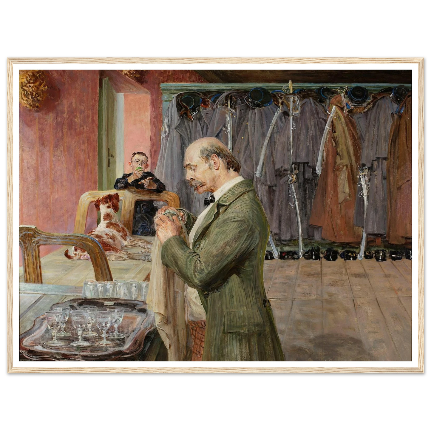 My life – central section of the triptych (1911-1912) Art Print | Jacek Malczewski - Framed Poster - 30x40 cm / 12x16″ - Black frame
