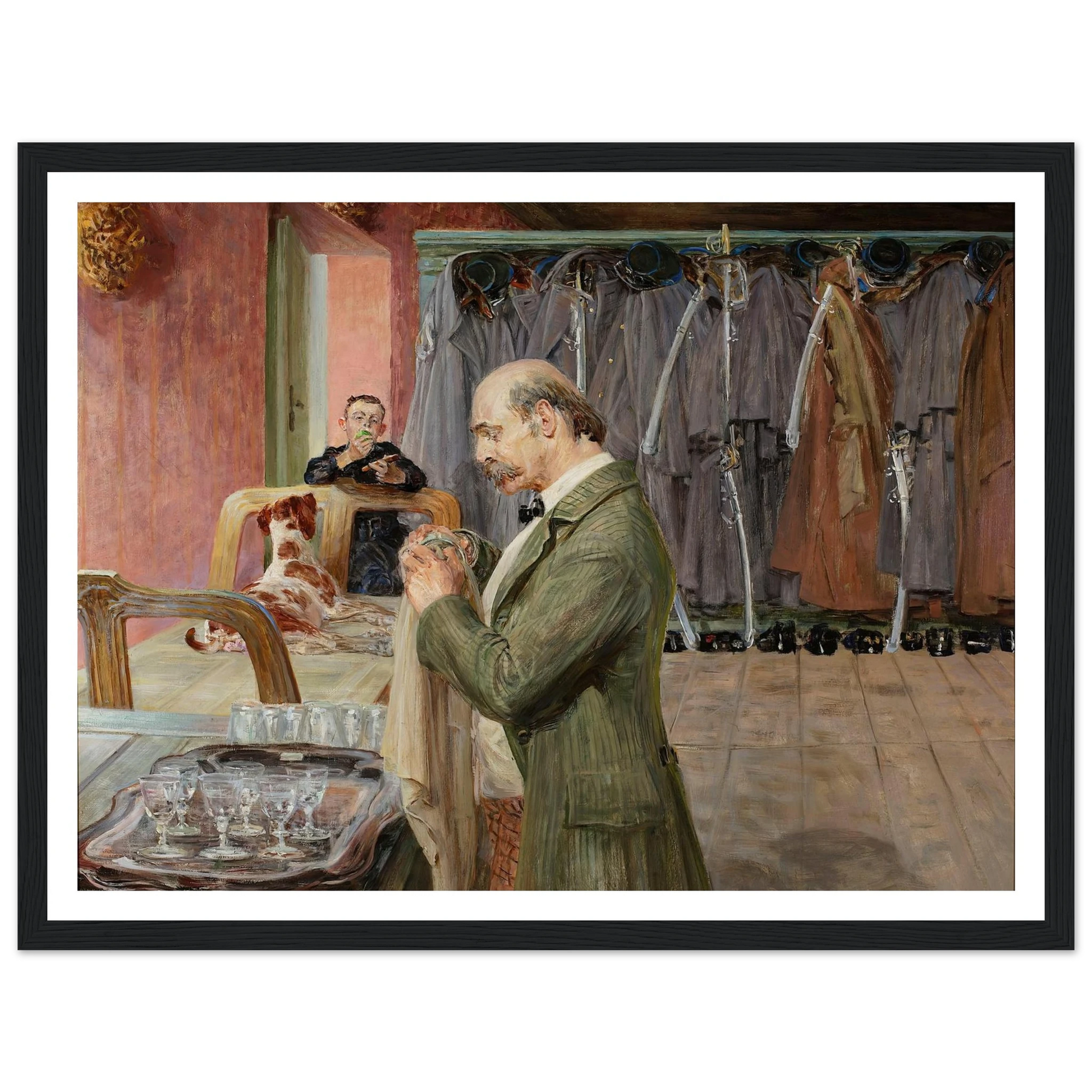 My life – central section of the triptych (1911-1912) Art Print | Jacek Malczewski - Framed Poster - 30x40 cm / 12x16″ - Black frame
