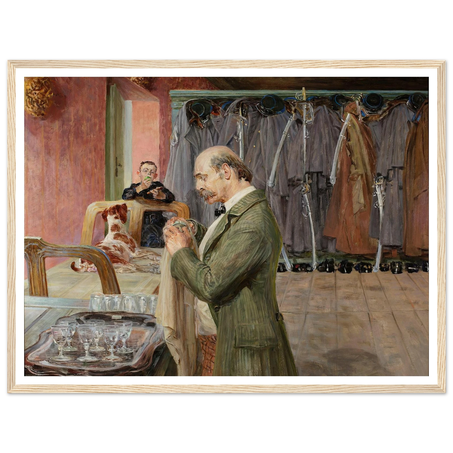 My life – central section of the triptych (1911-1912) Art Print | Jacek Malczewski - Framed Poster - 30x40 cm / 12x16″ - Black frame