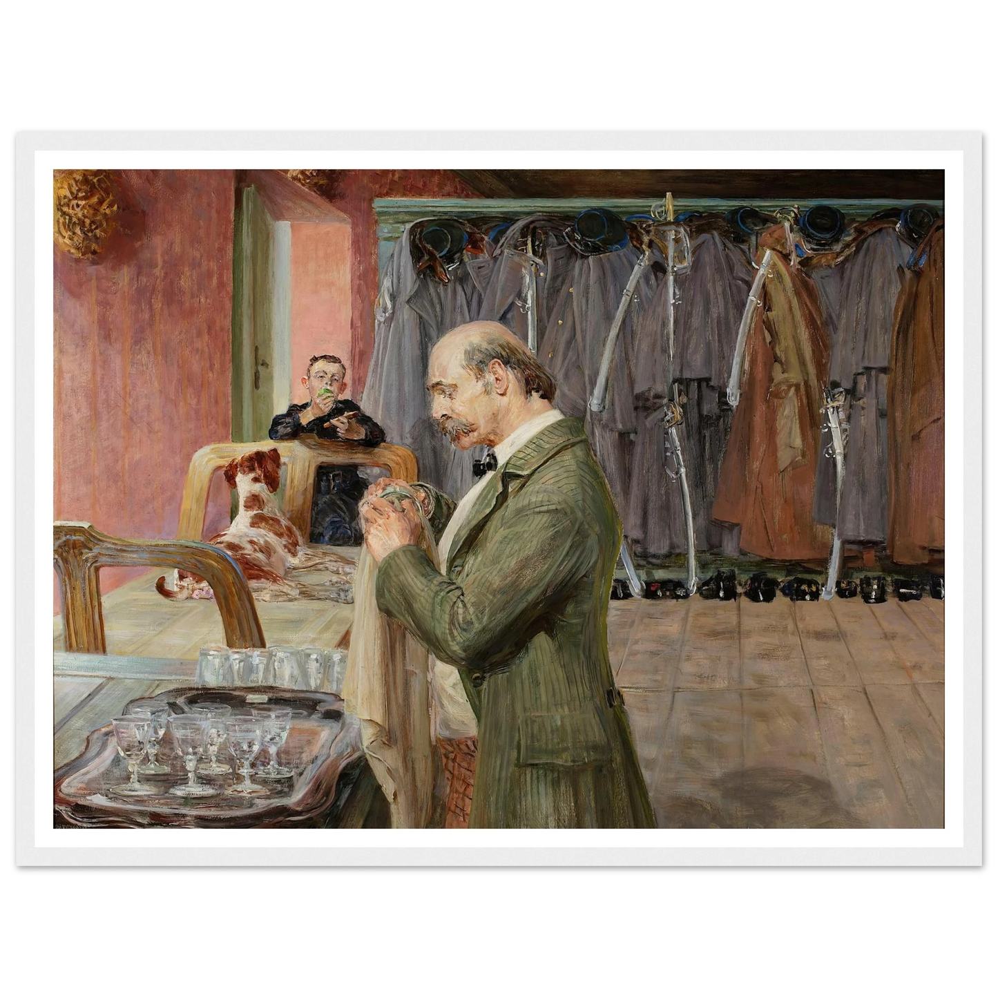 My life – central section of the triptych (1911-1912) Art Print | Jacek Malczewski - Framed Poster - 30x40 cm / 12x16″ - Black frame