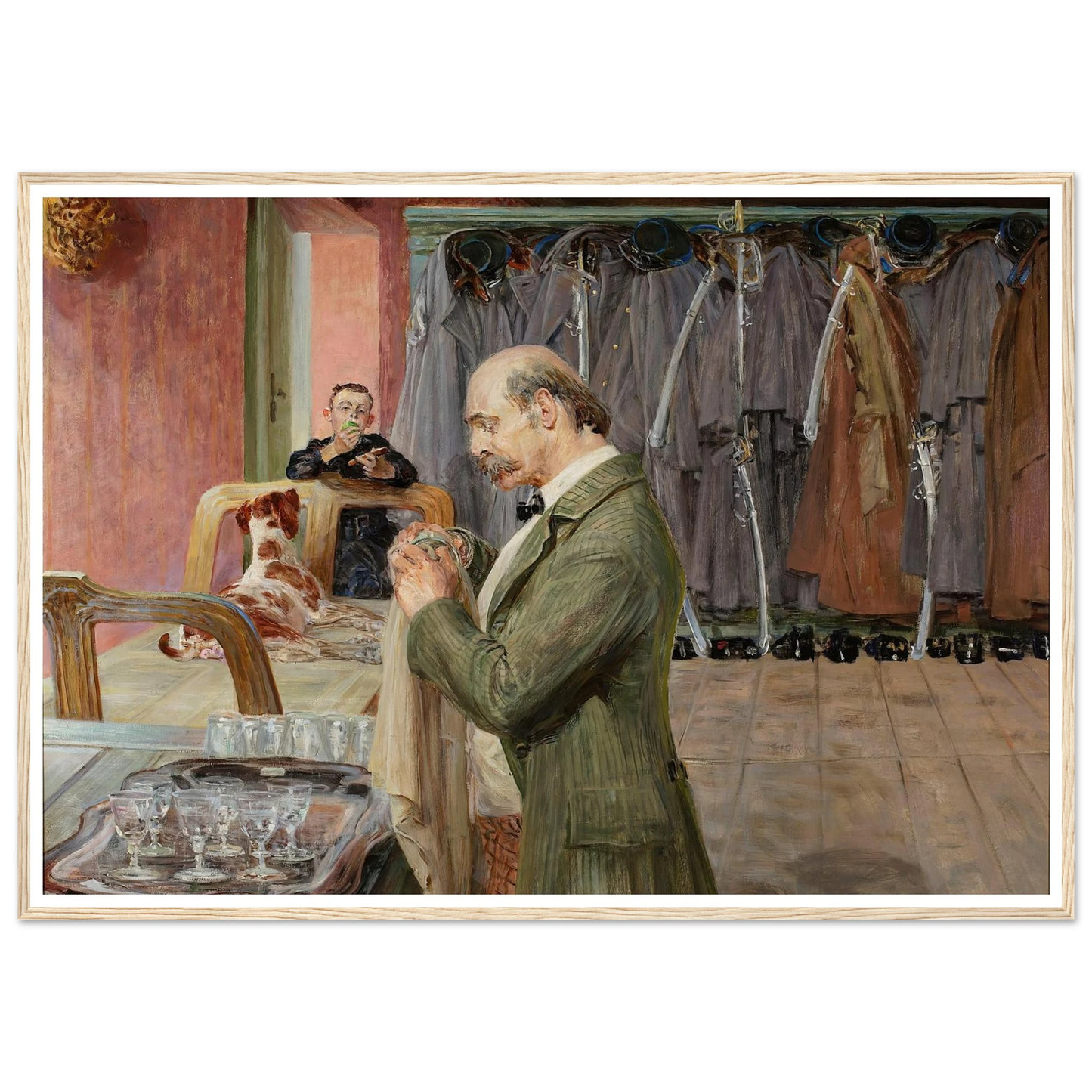 My life – central section of the triptych (1911-1912) Art Print | Jacek Malczewski - Framed Poster - 30x40 cm / 12x16″ - Black frame