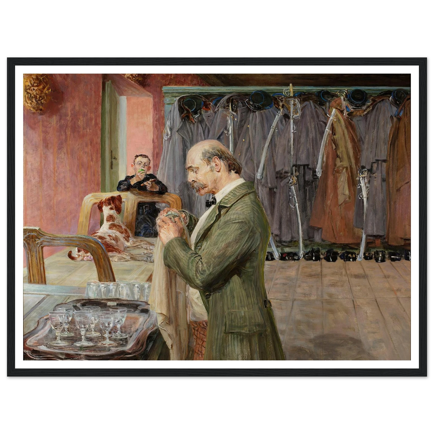 My life – central section of the triptych (1911-1912) Art Print | Jacek Malczewski - Framed Poster - 30x40 cm / 12x16″ - Black frame