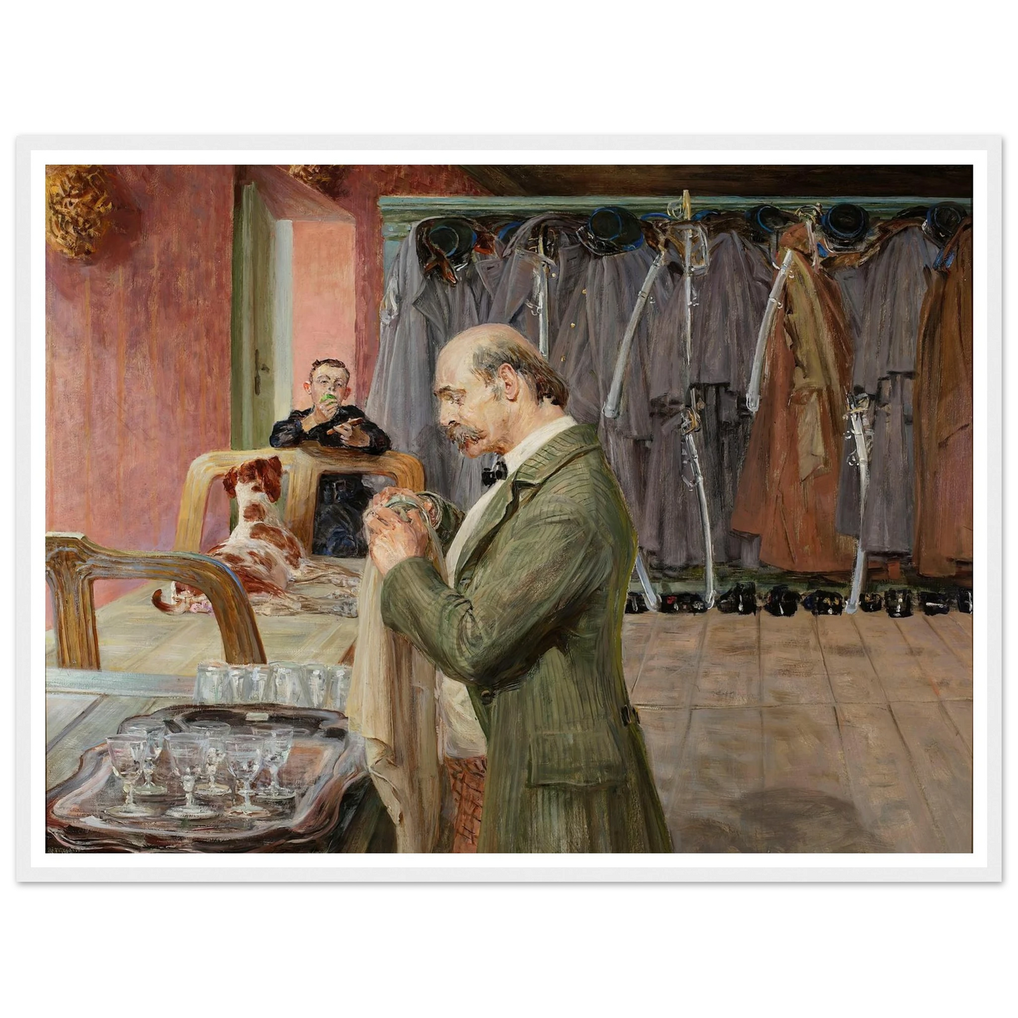 My life – central section of the triptych (1911-1912) Art Print | Jacek Malczewski - Framed Poster - 30x40 cm / 12x16″ - Black frame