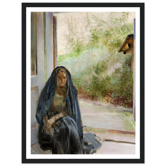 My Models – Triptych (Right Part) (1909) Art Print | Jacek Malczewski - Framed Poster - 30x40 cm / 12x16″ - Black frame