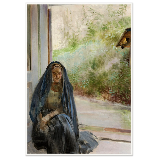 My Models – Triptych (Right Part) (1909) Art Print | Jacek Malczewski - Framed Poster - 30x40 cm / 12x16″ - Black frame