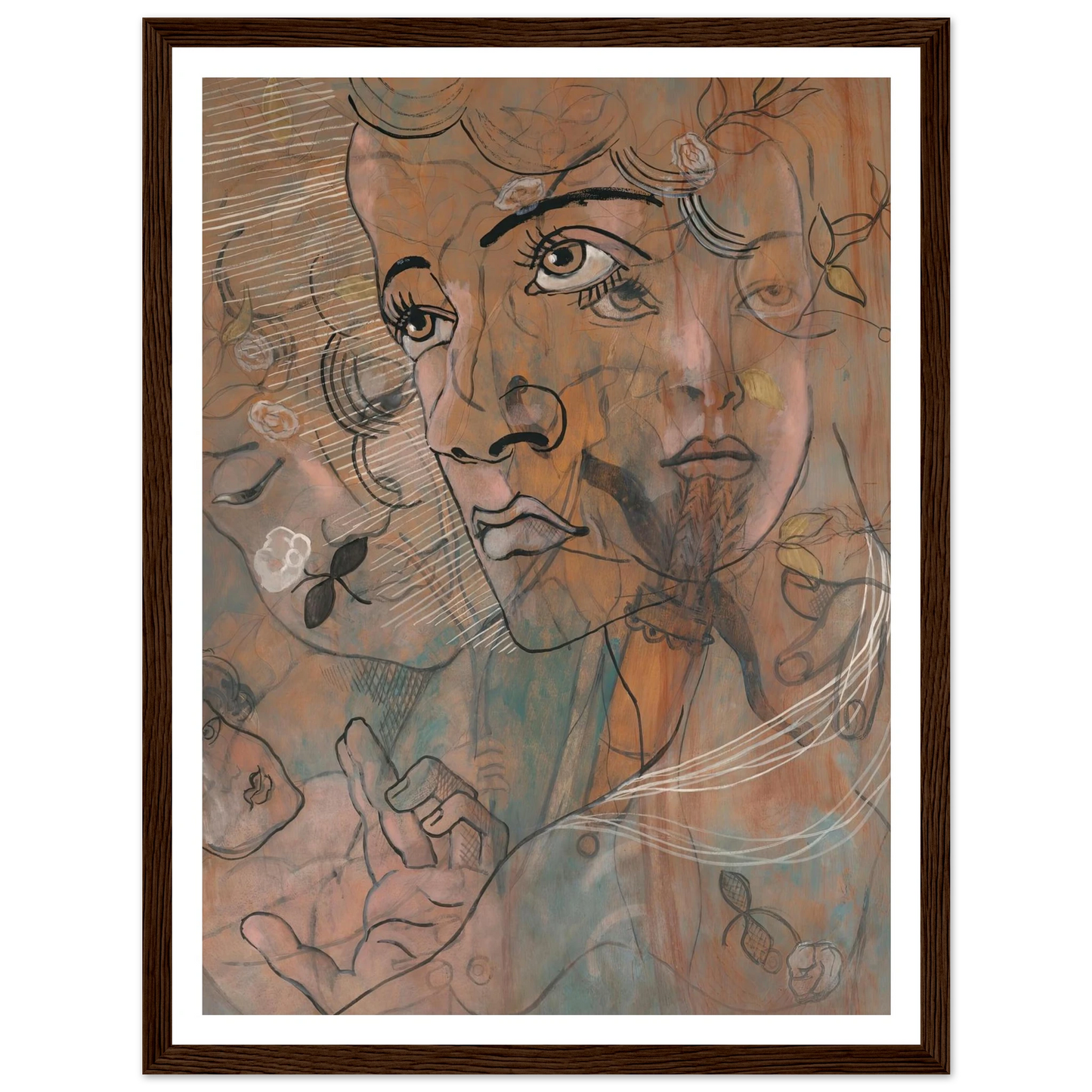 Myrte (1928) Art Print | Francis Picabia - Framed Poster - 30x40 cm / 12x16″ - Black frame