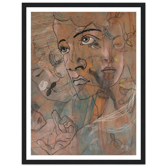 Myrte (1928) Art Print | Francis Picabia - Framed Poster - 30x40 cm / 12x16″ - Black frame