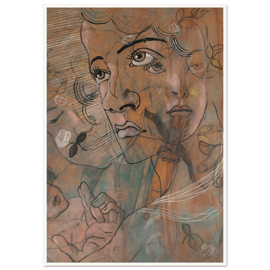 Myrte (1928) Art Print | Francis Picabia - Framed Poster - 30x40 cm / 12x16″ - Black frame