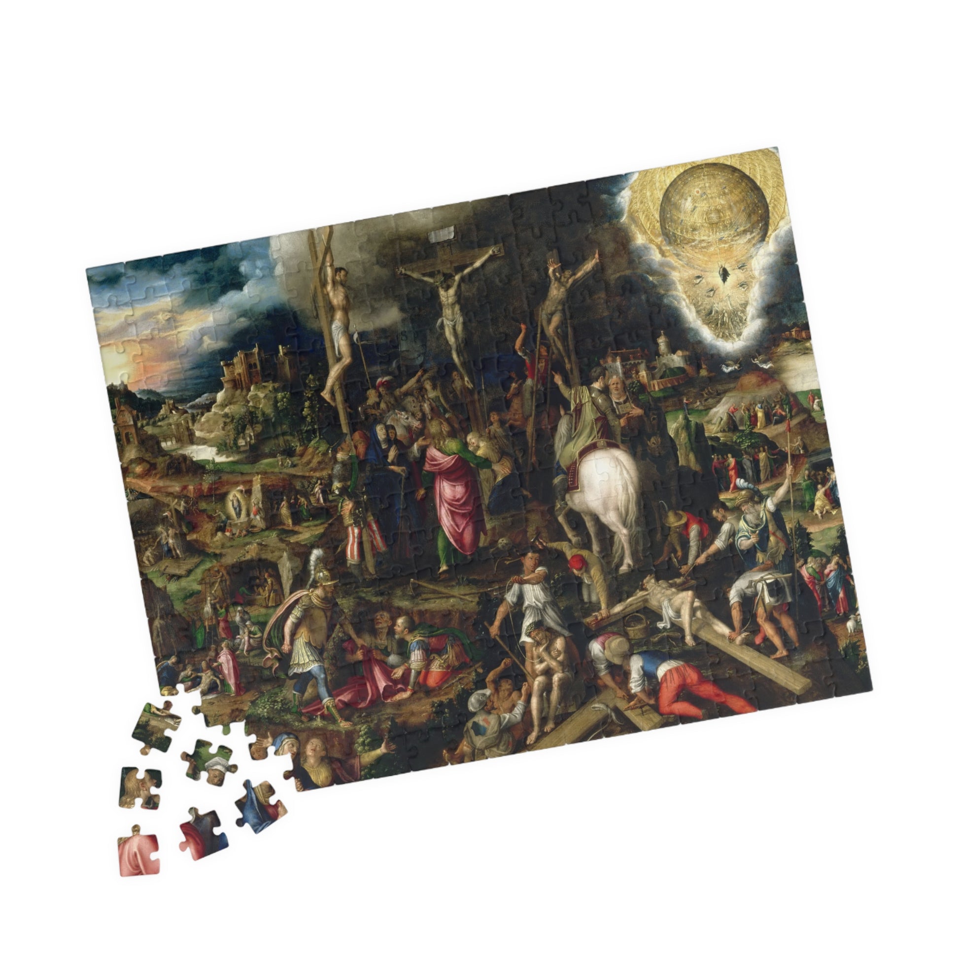 Mysteries of the Passion, the Resurrection and the Ascension of Christ Puzzle | Antonio Campi - - 252 pcs (Horizontal) - 