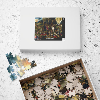 Mysteries of the Passion, the Resurrection and the Ascension of Christ Puzzle | Antonio Campi - - 252 pcs (Horizontal) - 