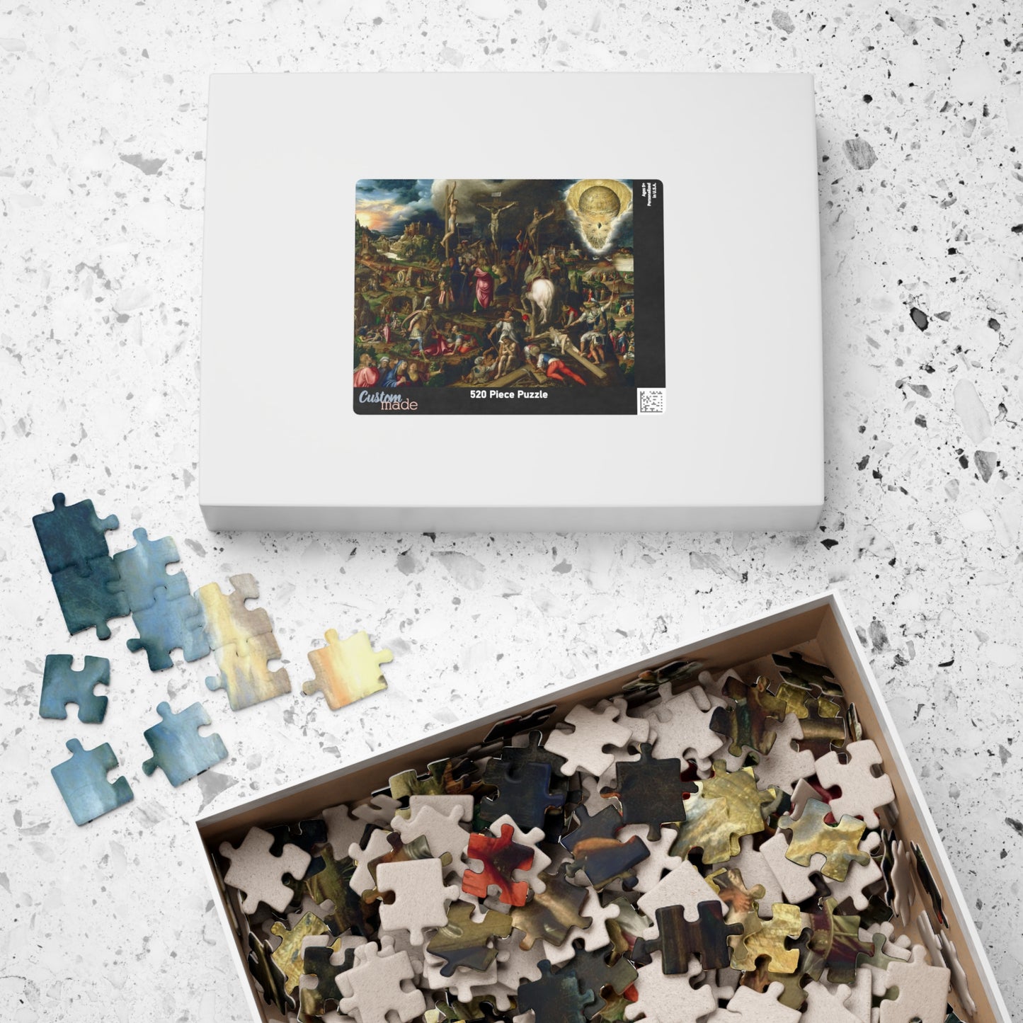 Mysteries of the Passion, the Resurrection and the Ascension of Christ Puzzle | Antonio Campi - - 252 pcs (Horizontal) - 