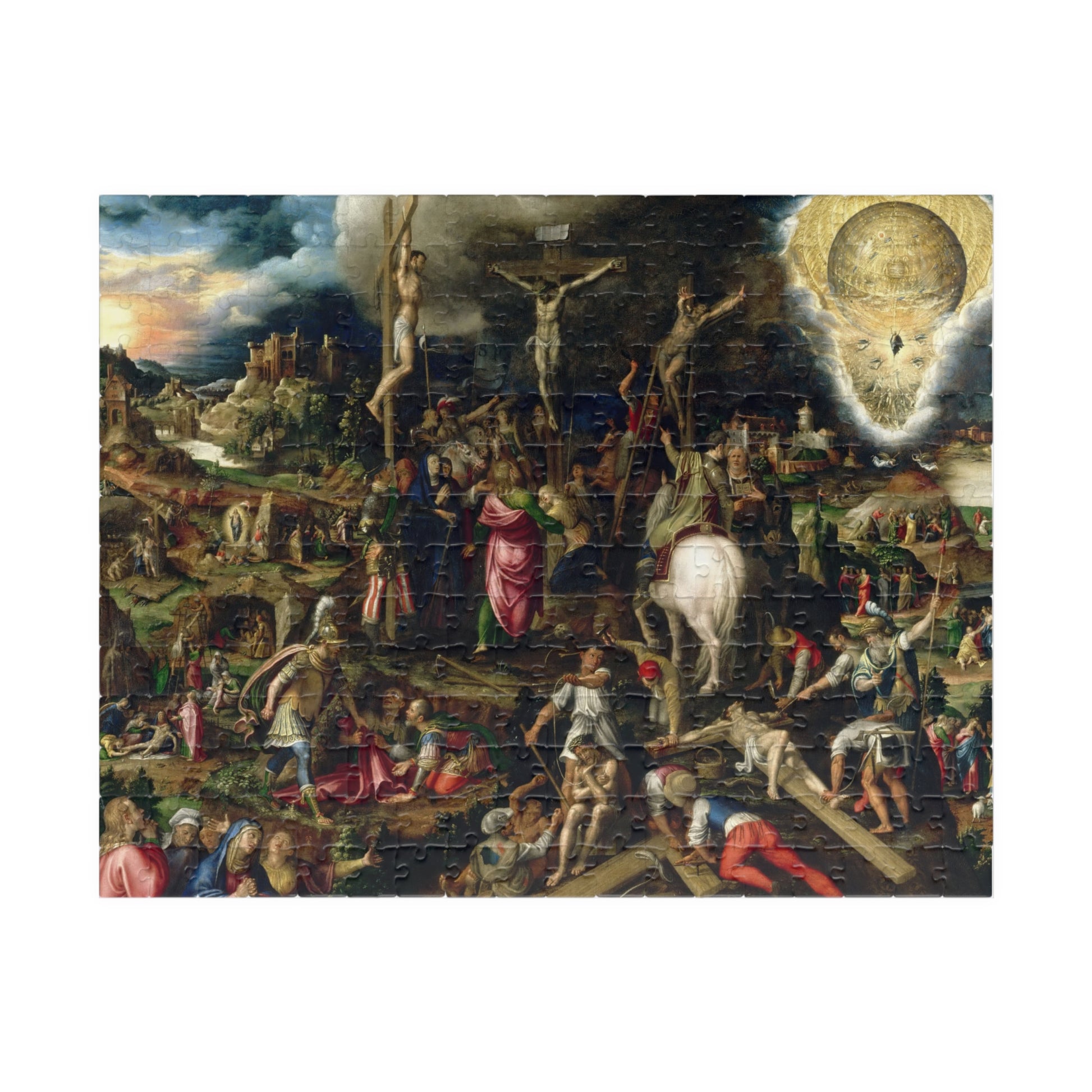 Mysteries of the Passion, the Resurrection and the Ascension of Christ Puzzle | Antonio Campi - - 252 pcs (Horizontal) - 