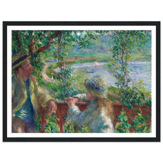 Near the Lake (1879) Art Print | Pierre Auguste Renoir - Framed Poster - 30x40 cm / 12x16″ - Black frame
