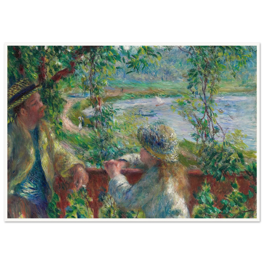 Near the Lake (1879) Art Print | Pierre Auguste Renoir - Framed Poster - 30x40 cm / 12x16″ - Black frame