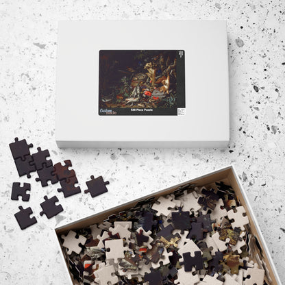 Nest of red-tailed white-breasted birds Puzzle | Abraham Mignon - - 252 pcs (Horizontal) - 