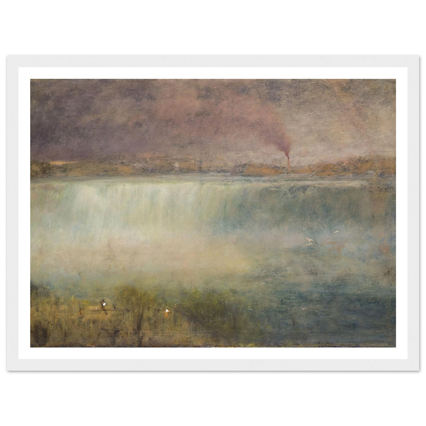 Niagara (1889) Art Print | George Inness - Framed Poster - 30x40 cm / 12x16″ - Black frame