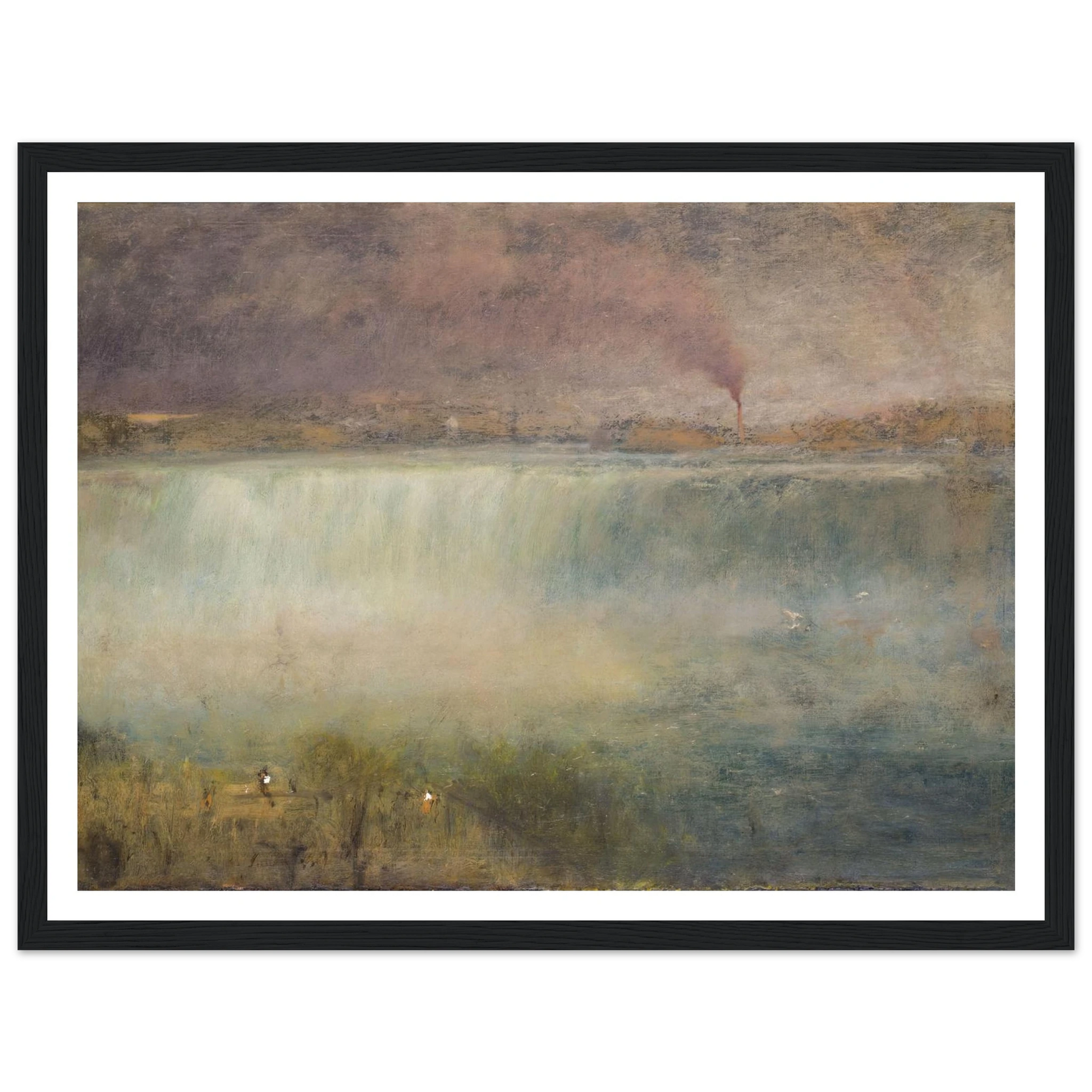 Niagara (1889) Art Print | George Inness - Framed Poster - 30x40 cm / 12x16″ - Black frame