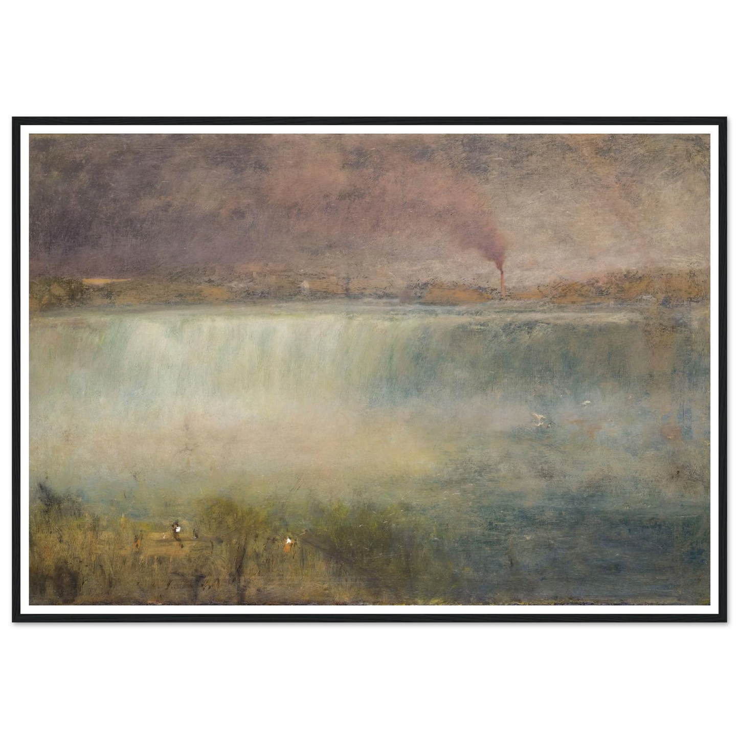 Niagara (1889) Art Print | George Inness - Framed Poster - 30x40 cm / 12x16″ - Black frame
