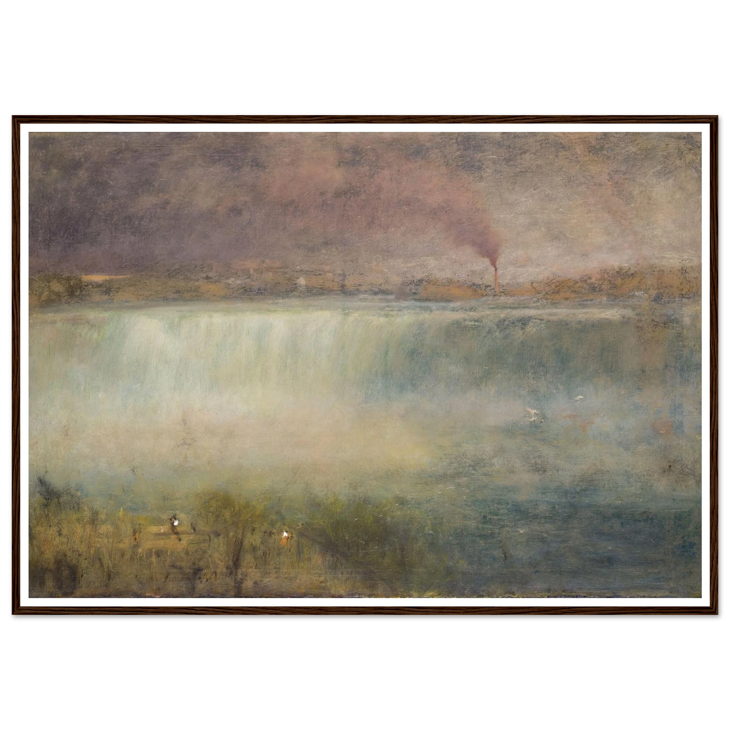 Niagara (1889) Art Print | George Inness - Framed Poster - 30x40 cm / 12x16″ - Black frame