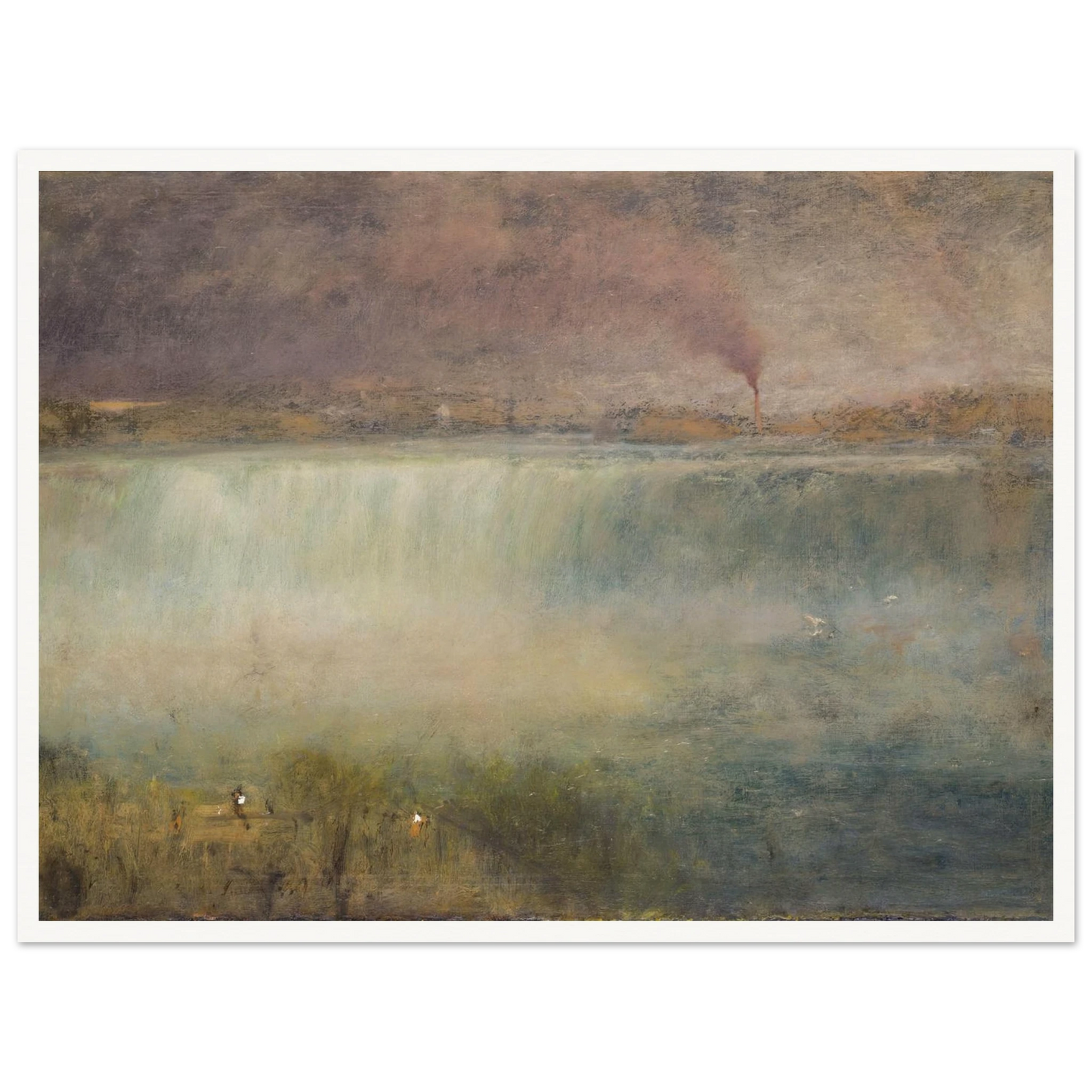 Niagara (1889) Art Print | George Inness - Framed Poster - 30x40 cm / 12x16″ - Black frame